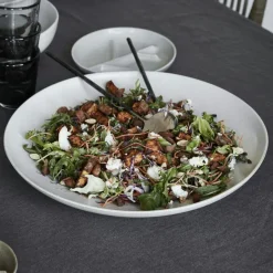 Pion Serveringsfat 36 cm, Grå / Vit