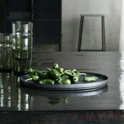 Pion Serveringsfat, Brun/Svart