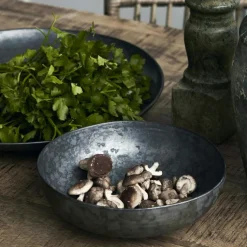 House Doctor Serveringsskålar-Pion Serveringsskål 22 cm, Grå / Vit