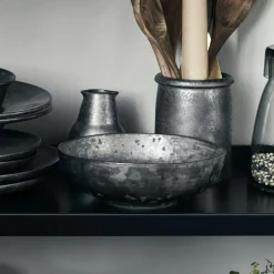 House Doctor Serveringsskålar-Pion Serveringsskål 22 cm, Grå / Vit