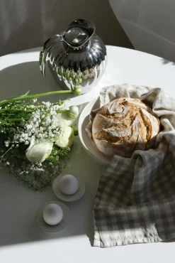 House Doctor Serveringsskålar-Pion Serveringsskål 22 cm, Grå / Vit