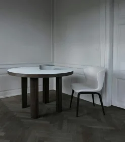 Friends & Founders Stolar-Pipe Stol, Brun Savanna / Rökt Trä