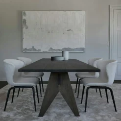 Friends & Founders Stolar-Pipe Stol, Brun Savanna / Rökt Trä