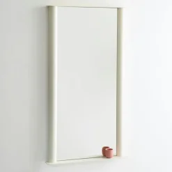 Pipeline Väggspegel 66x117.5 cm, Pärlvit