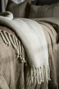 ERNST Plädar & Filtar-Pläd 130X170 cm, Grå/Vit