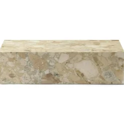 Plinth Low Soffbord 100x60 cm, Kunis Breccia Marmor