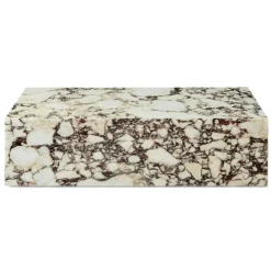 Plinth Low Soffbord 100x60 cm, Kunis Breccia Marmor