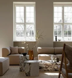 Audo Copenhagen Sidobord & Avlastningsbord-Plinth Tall Sidobord 51x30 cm, Kunis Breccia Marmor