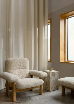 Audo Copenhagen Sidobord & Avlastningsbord-Plinth Tall Sidobord 51x30 cm, Kunis Breccia Marmor