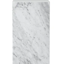 Audo Copenhagen Sidobord & Avlastningsbord-Plinth Tall Sidobord 51x30 cm, Kunis Breccia Marmor