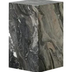 Audo Copenhagen Sidobord & Avlastningsbord-Plinth Tall Sidobord 51x30 cm, Kunis Breccia Marmor