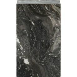 Audo Copenhagen Sidobord & Avlastningsbord-Plinth Tall Sidobord 51x30 cm, Kunis Breccia Marmor