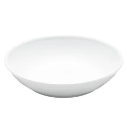 Plissé Sallads-/Pastatallrik Djup 20 cm, Vit