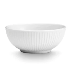 Plissé Skål Vit, 15 cm
