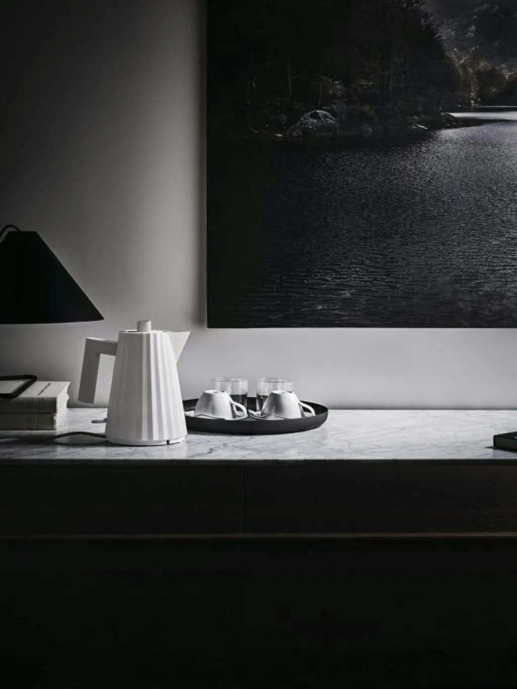 Alessi Vattenkokare-Plisse Vattenkokare 1 L, Svart