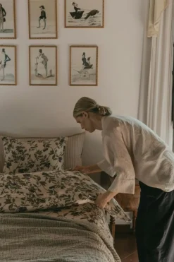 Plum Muslin Påslakan, 220x220 cm