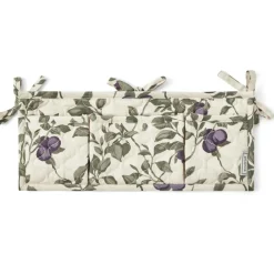 Plum Satin Quilted Sängficka