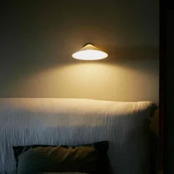 DCWéditions Sänglampor|Vägglampor-Plume CA Vägglampa Med Sladd, Porslin