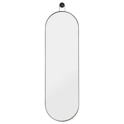 Poise Spegel Oval, Svart