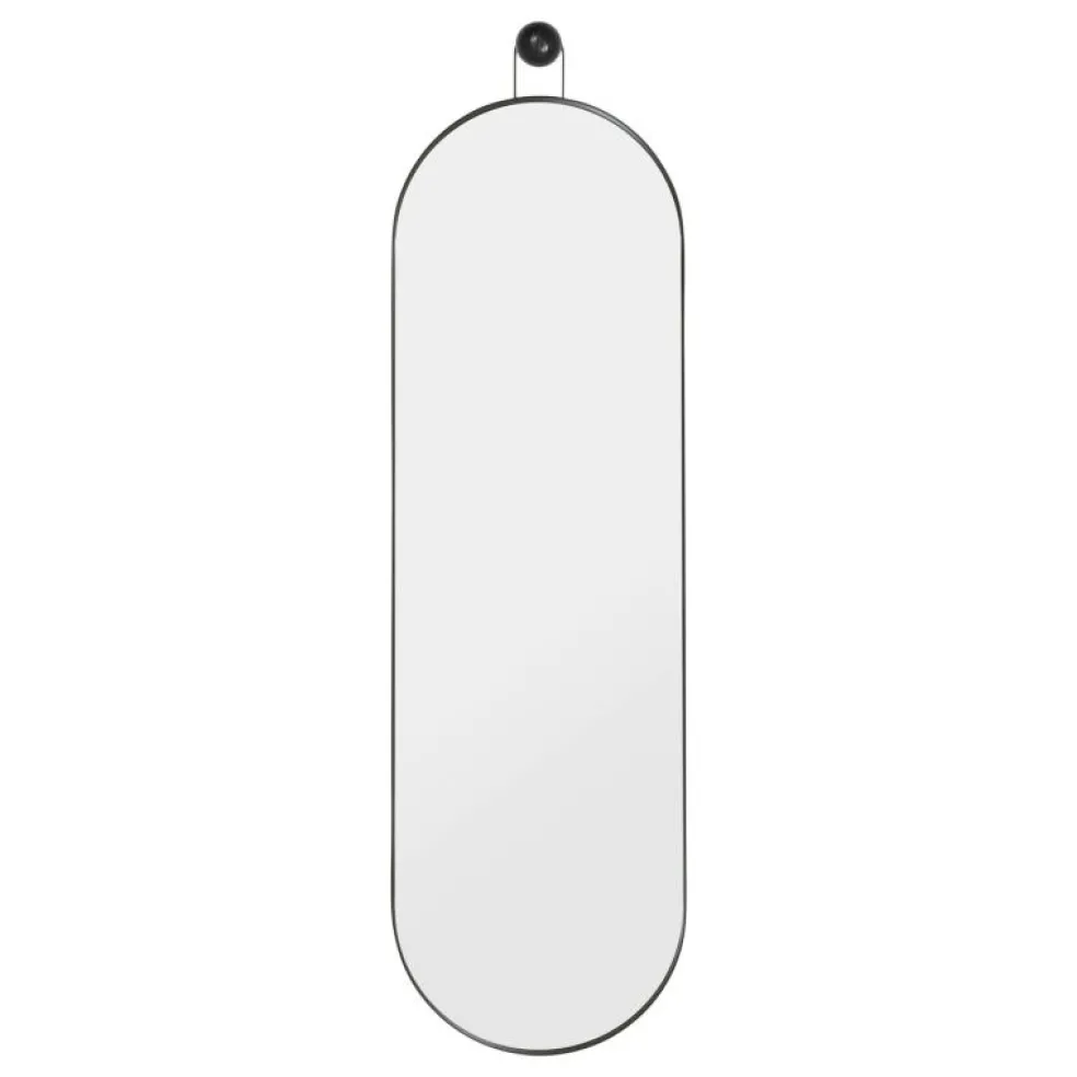 Poise Spegel Oval, Svart