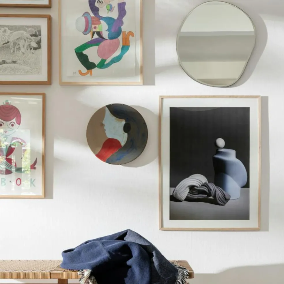 Pond Väggspegel 52x50 cm, Mässing