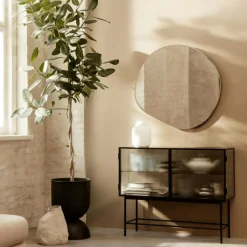 Pond Väggspegel 87x94 cm, Mässing