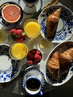 Piccola Home Uppläggningsfat-Positano Serveringsfat 26 cm, Röd