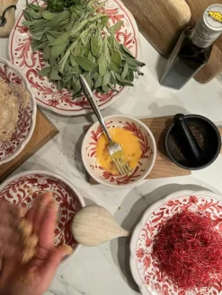 Piccola Home Dessertskålar|Serveringsskålar-Positano Skål 13 cm, Röd