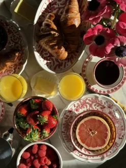 Piccola Home Dessertskålar|Serveringsskålar-Positano Skål 13 cm, Röd