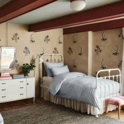 Powder EKO Påslakan 150x210 cm, Ljusblå/Mörkblå