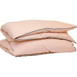 Powder EKO Påslakan 150x210 cm, Rosa/Mörkblå