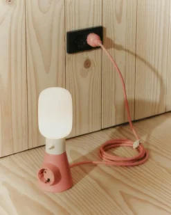 Pedestal Lampsladdar & Lampupphängning-Power Base, Bubble Gum