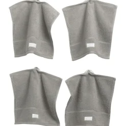 Gant Home Handdukar & Badlakan-Premium Handdukar 30x30 cm 4-pack, Concrete Grey