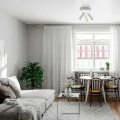 Puls 3 Vägglampa, Mattsvart