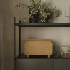 Ferm Living Väggskåp|Skåp & Vitrinskåp-Punctual Cabinet - Anthracite Skåp, Antracit