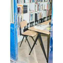 HAY Skrivbord-Pyramid Desk 01 140X75, Black Frame/Smoked