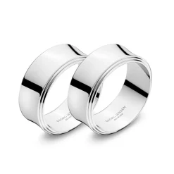 Pyramid Servettringar 2-pack, Rostfritt Stål