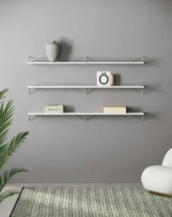 Maze Modulära Hyllsystem-Pythagoras Hyllpaket 6 Hyllplan, Ek / Vit