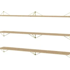 Maze Modulära Hyllsystem-Pythagoras Hyllpaket 6 Hyllplan, Ek / Vit