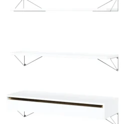 Maze Modulära Hyllsystem-Pythagoras Hyllpaket Med Låda L, Ek / Mässing