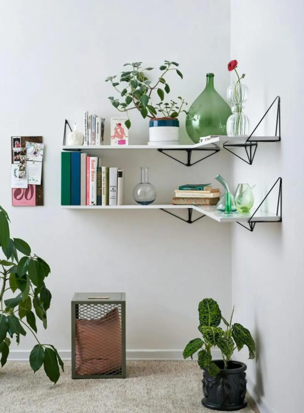 Pythagoras Hyllplan Large, Svart