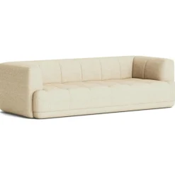 HAY 3-Sitssoffor-Quilton 3-Sitssoffa, Läder Sense Cognac