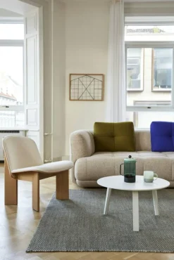 HAY 3-Sitssoffor-Quilton 3-Sitssoffa, Läder Sense Cognac