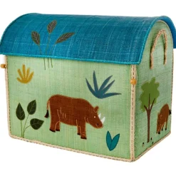 Raffia Leksaksförvaring 3-pack, Animal