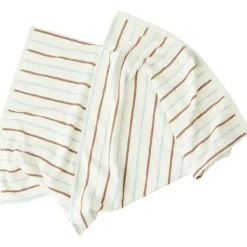 Raita Handduk 100x150 cm, Caramel/Isblå