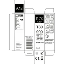 RAKE3L1003261001 LED E14 T30 7,5W 900lm Proxima 2700K Dimbar