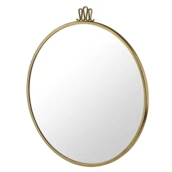 Randaccio Spegel Ø60 cm, Antik Mässing