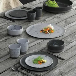 Raw Djup Tallrik 19,4 cm, Grå