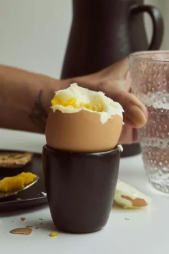 Aida Kaffekoppar-Raw Äggkopp 2-pack, Titanium Black