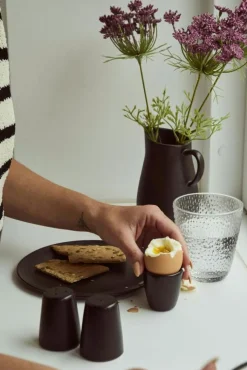 Aida Kaffekoppar-Raw Äggkopp 2-pack, Titanium Black